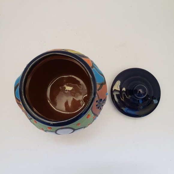 Talavera Mexican Pottery Lidded Jar - Picture 9 of 9